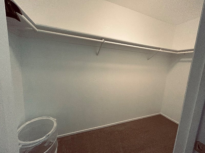 "Walk In" Closet in Bedroom