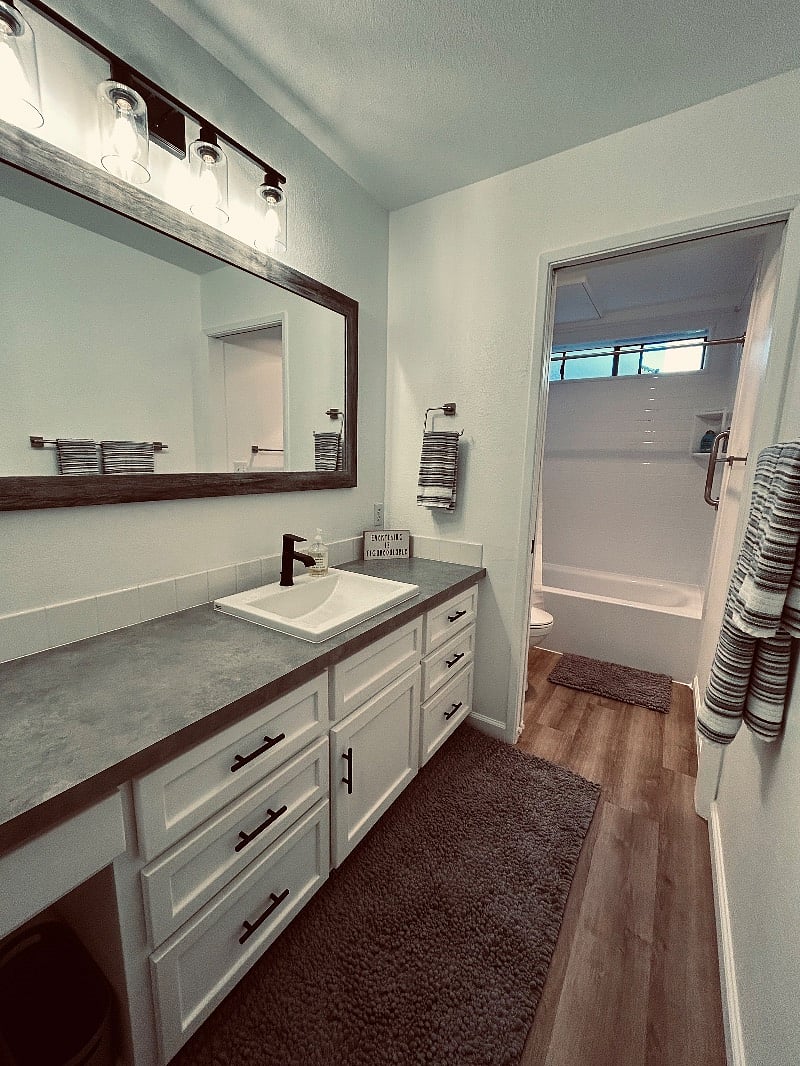 Bathroom Vanity & New Shower