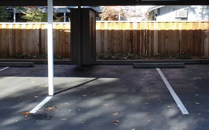 Dedicated parking and outdoor storage