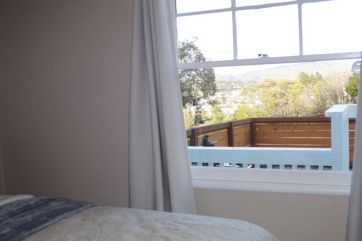 View from the foot of the bed.