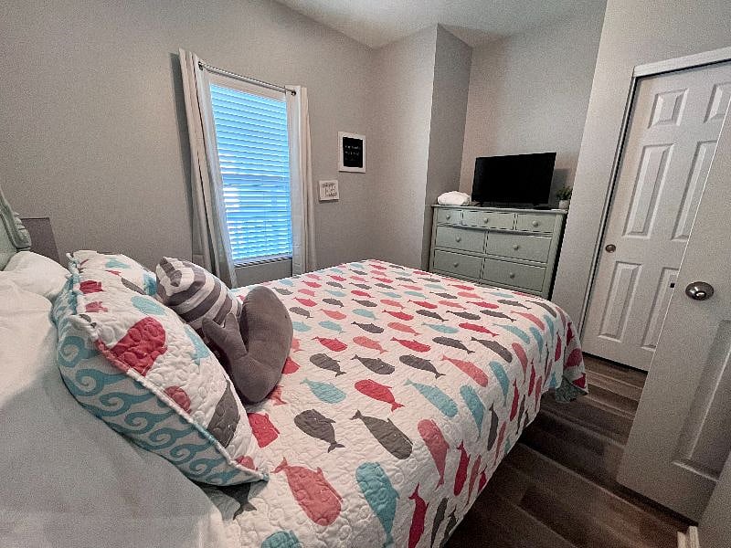 All bedrooms have a closet, dresser, night stand, and smart TV with cable+ and streaming capabilities.