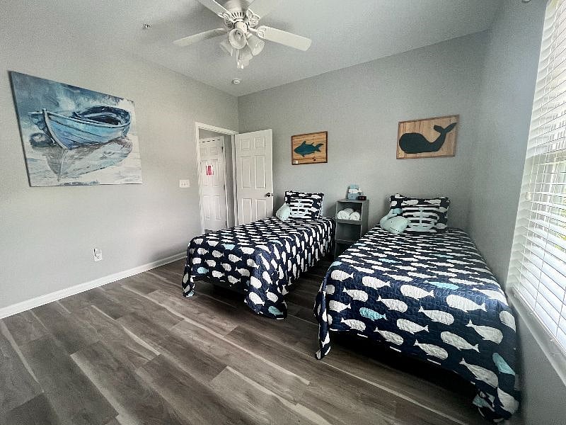 The third bedroom sleeps two twin beds, but can easily be converted to a king bed with a king conversion kit.