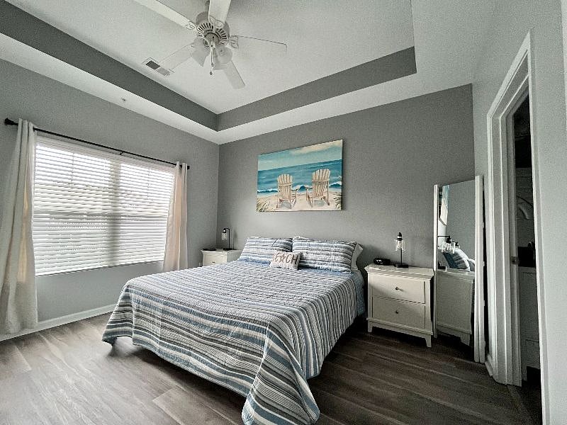 The updated and stylish master bedroom will leave you feeling refreshed and ready for your day.