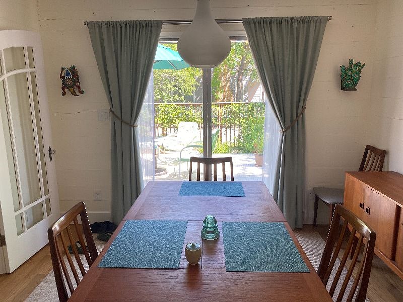 Dining room looking toward patio