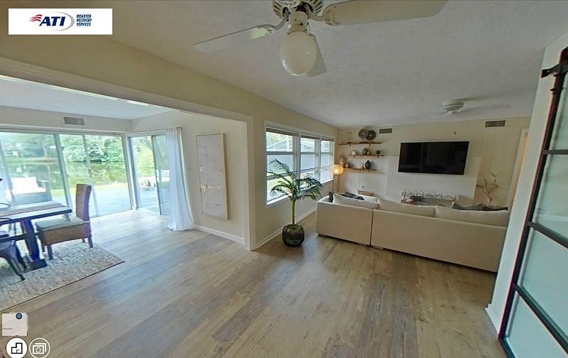 Open floor plan living