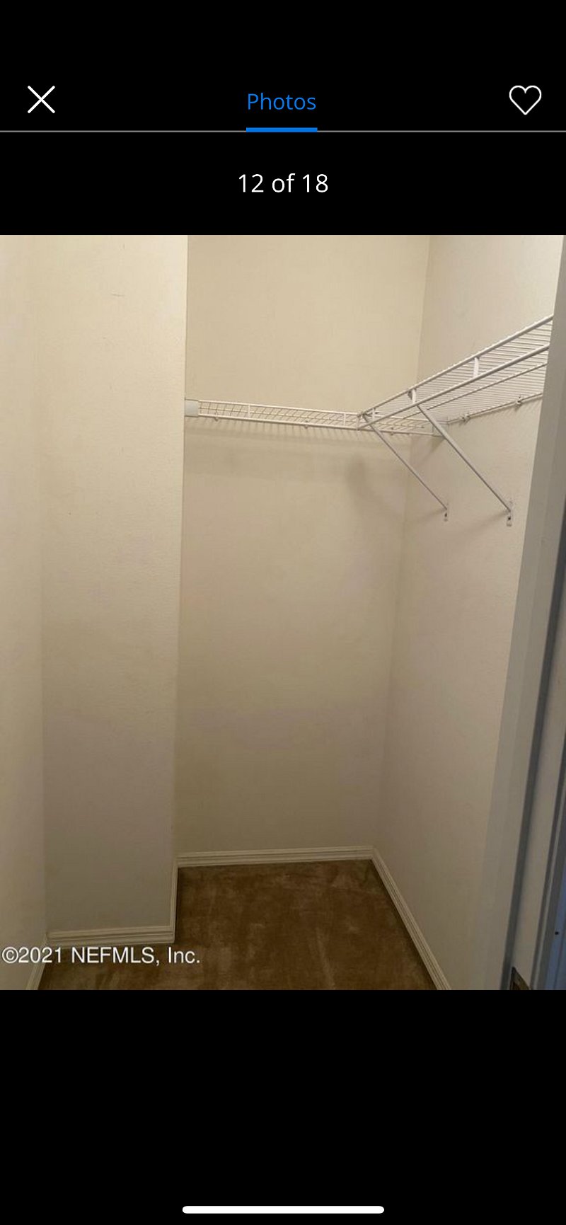 Master bedroom walk-in closet 