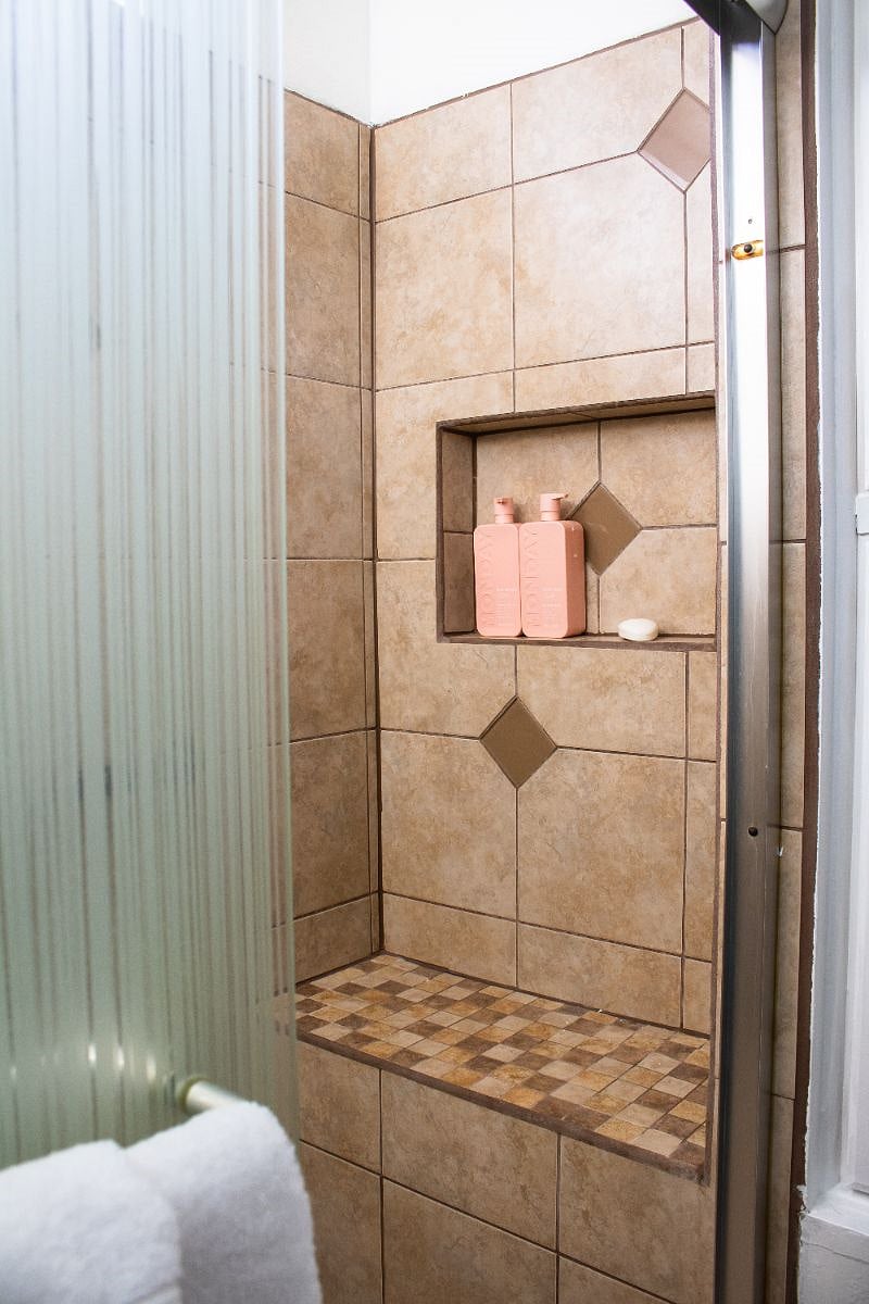 Inside shower