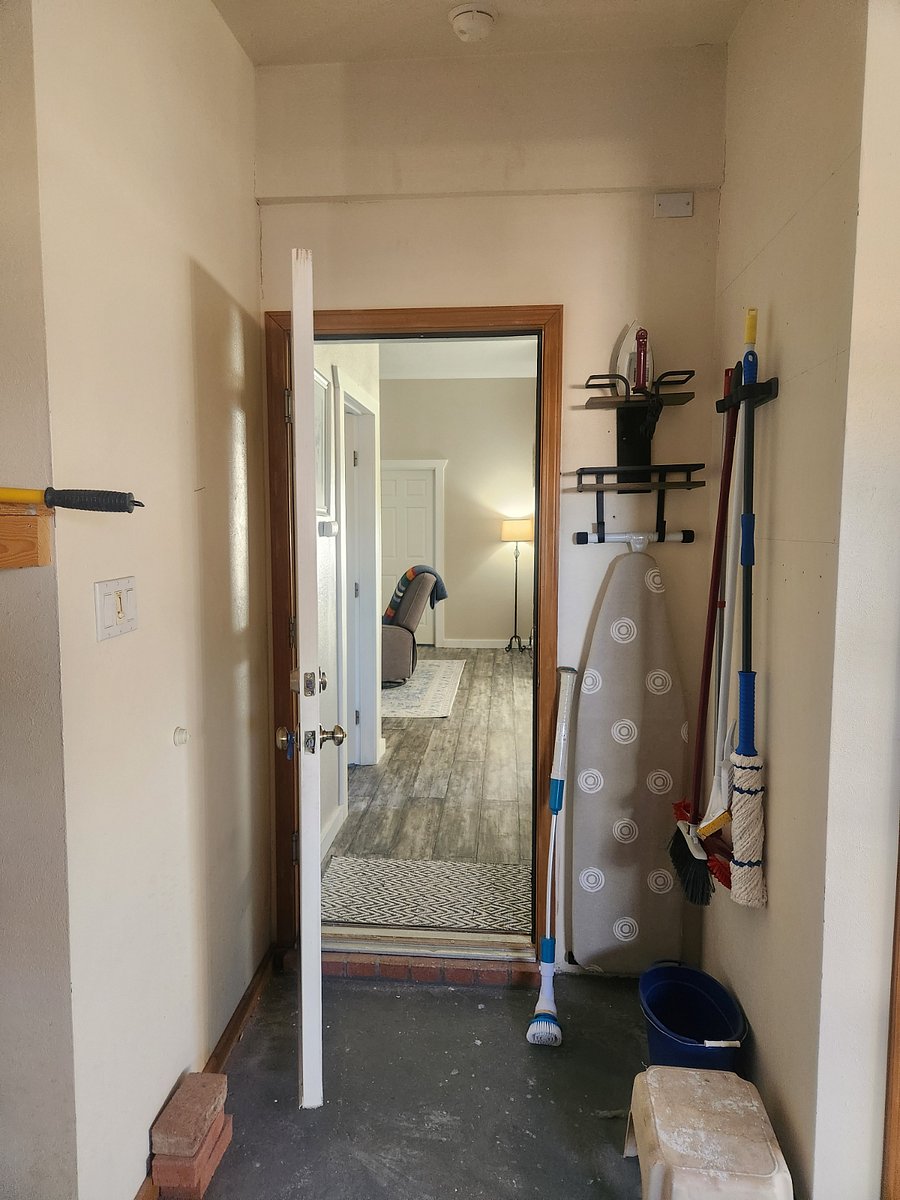 Hallway view from garage