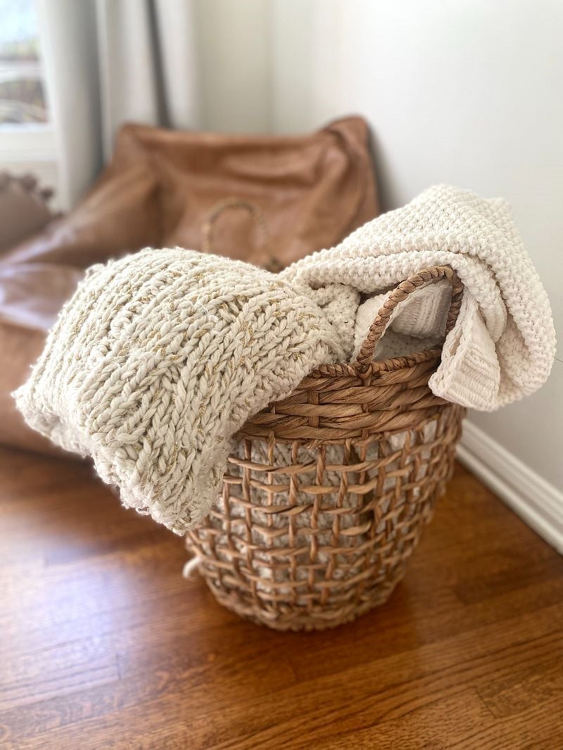 Extra throw blankets