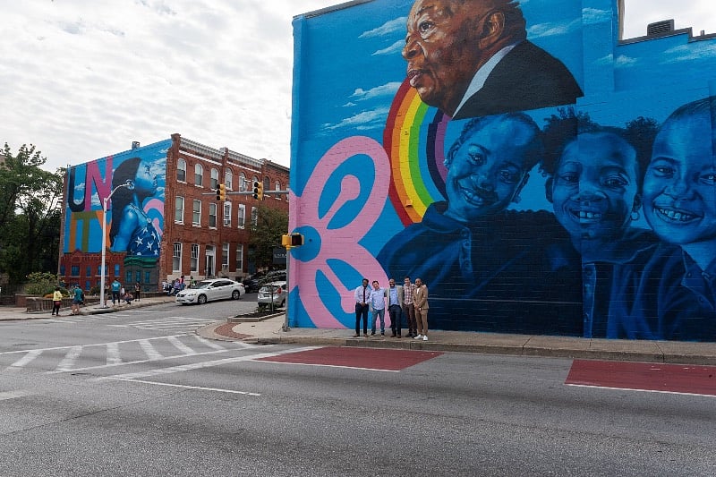 UNITY mural honoring the late Rep. Elijah Cummings who was a longtime resident of the neighborhood