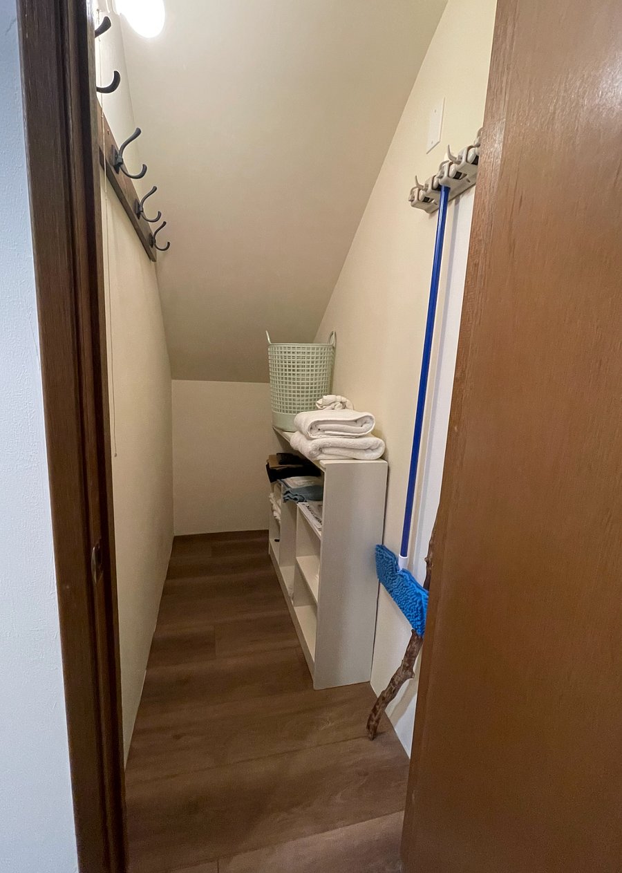 Big storage closet with room for bike(s)