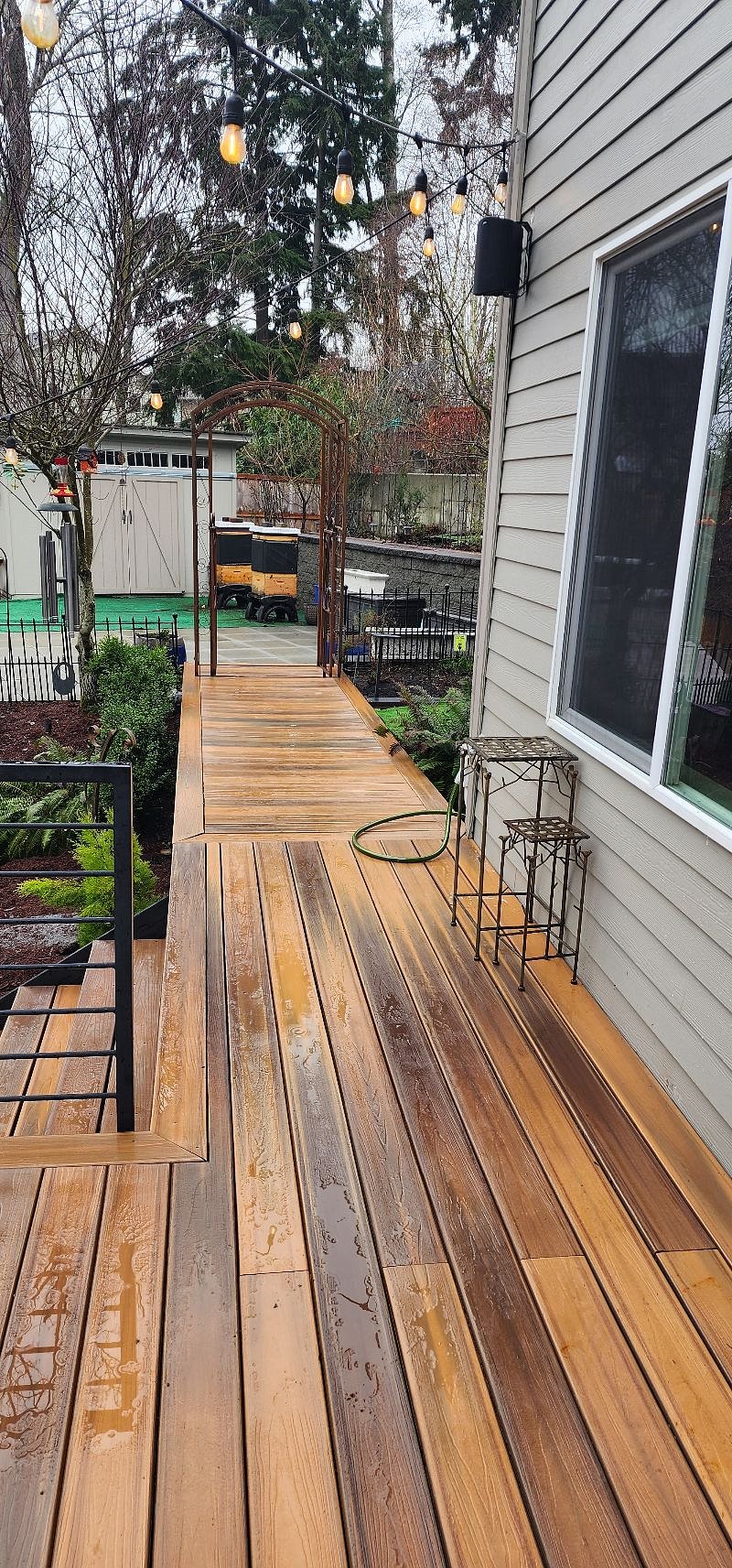 Walkway to pet relief area.