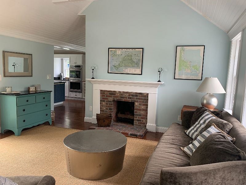 The first living room serves as a more formal living room.