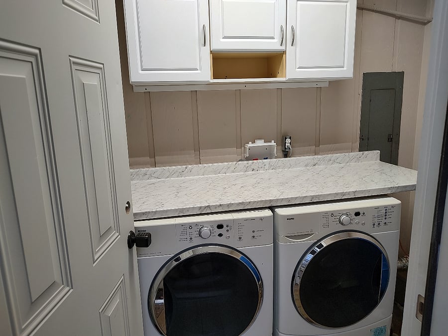 Complimentary guest laundry shared with 3 cabins.