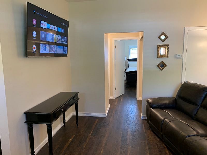 Living room looking back towards hallway, bedroom #2