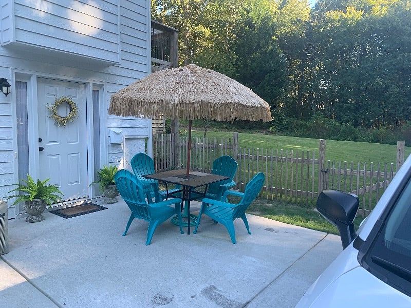 Entry and Patio and Parking Area