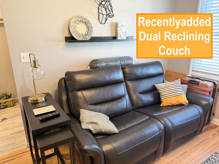 New reclining love seat added - no more day bed