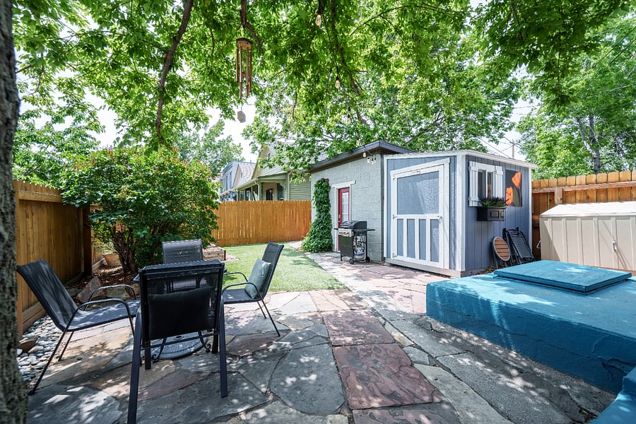 Patio, garden
