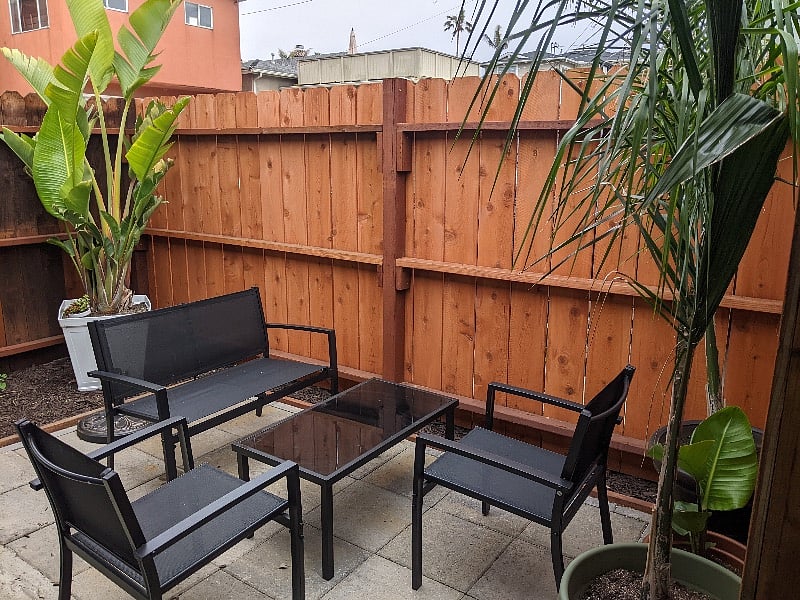Private patio