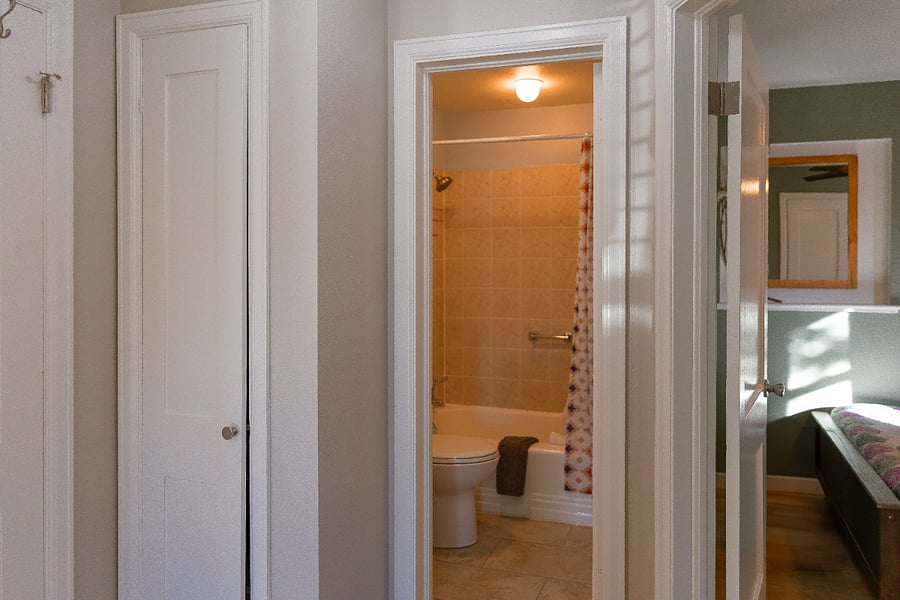 Hallway into Bathroom