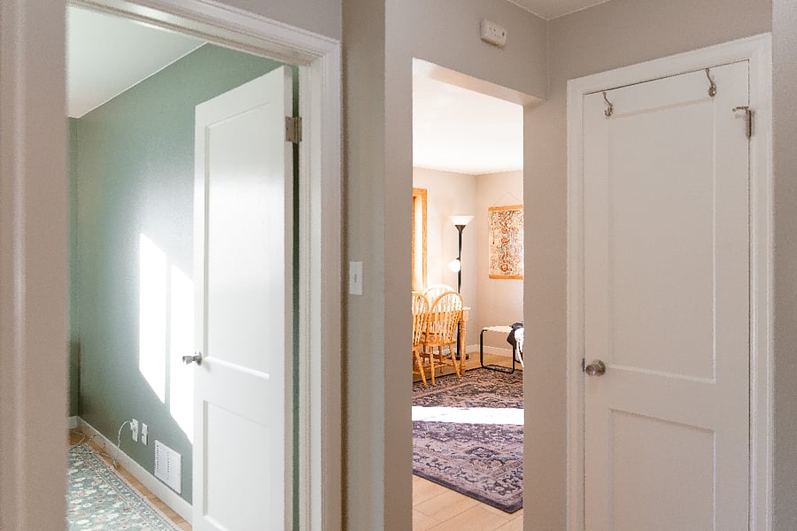 Hallway into Bedroom/Living room