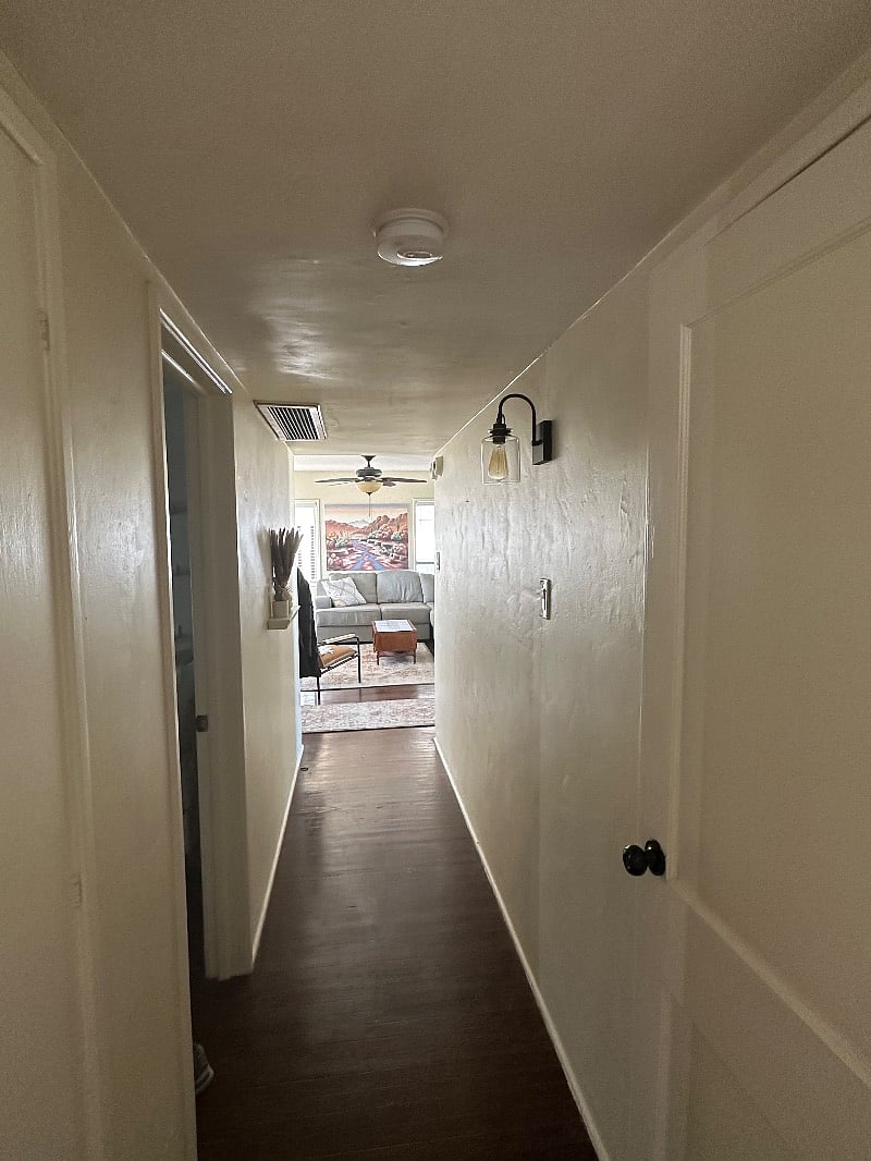 View of hallway from bedroom 1