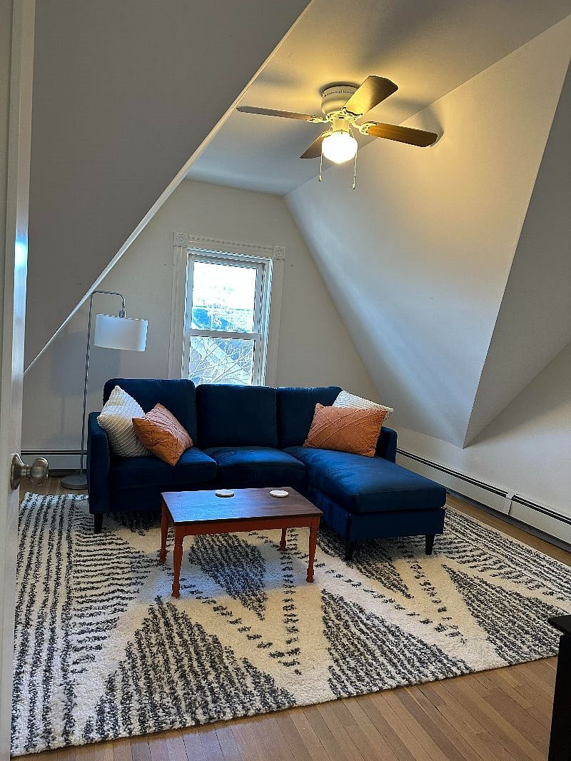 Private living room next to Bedroom #2 has 55" smart TV