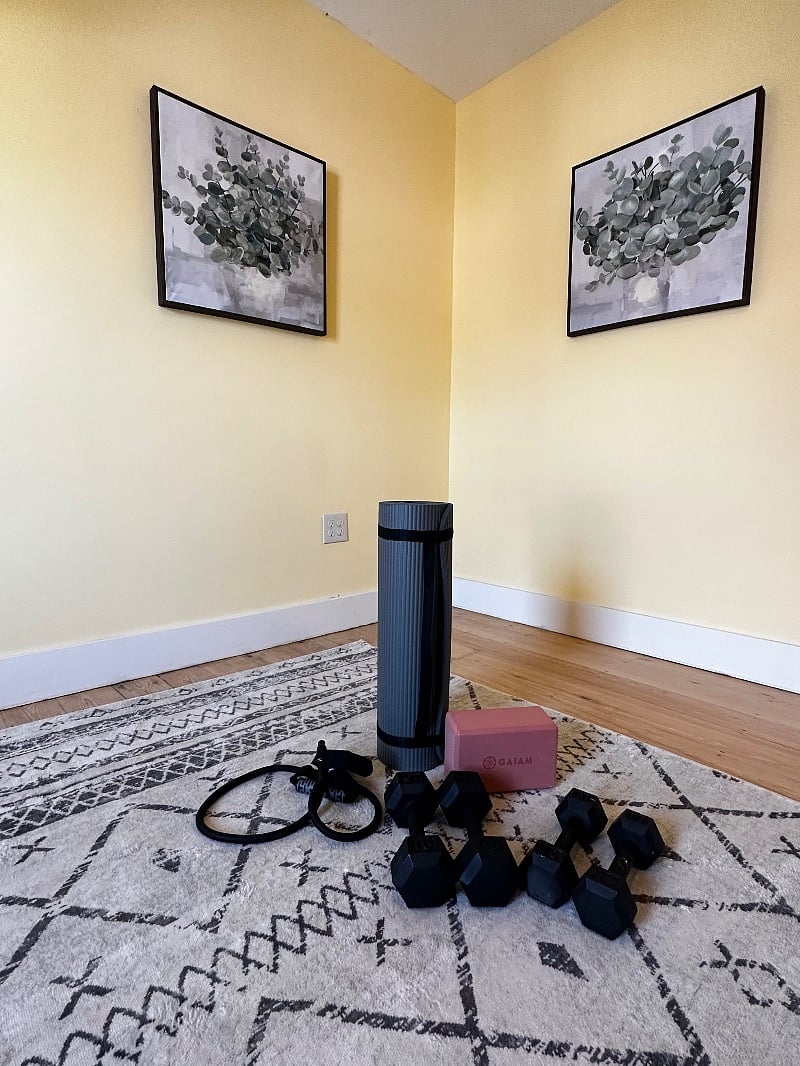 Spare room can be used for yoga or extra storage