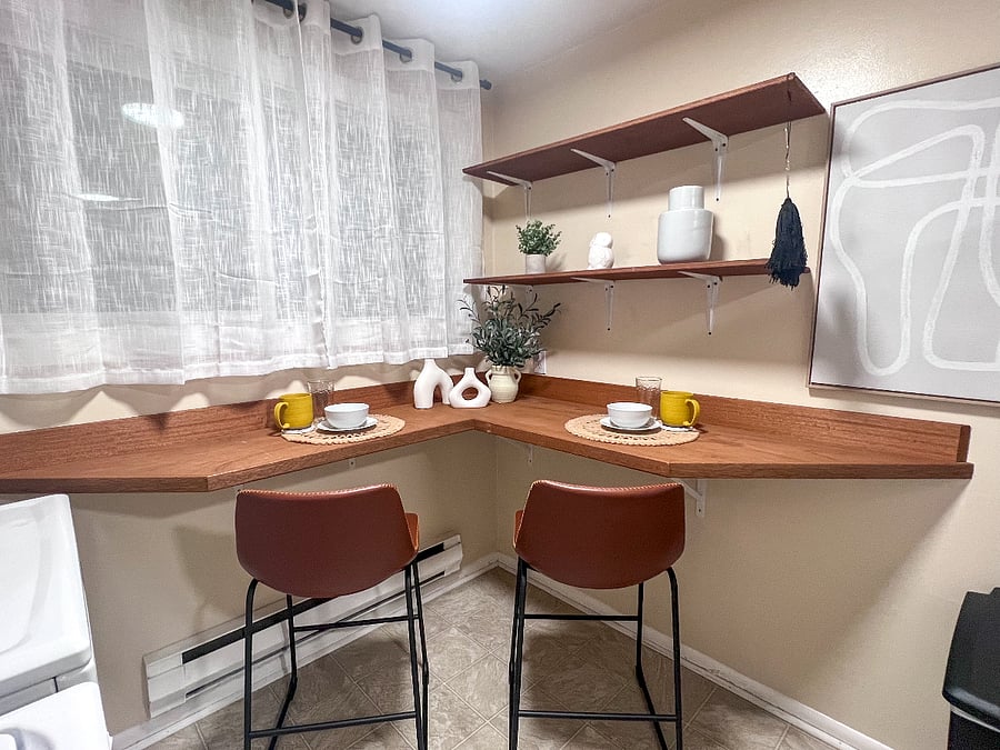 Breakfast nook.