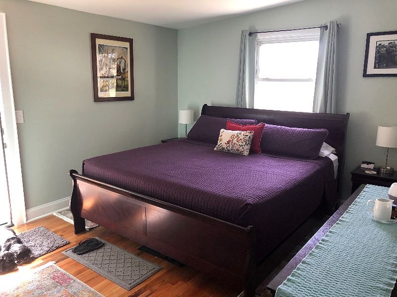 Master bedroom with king bed