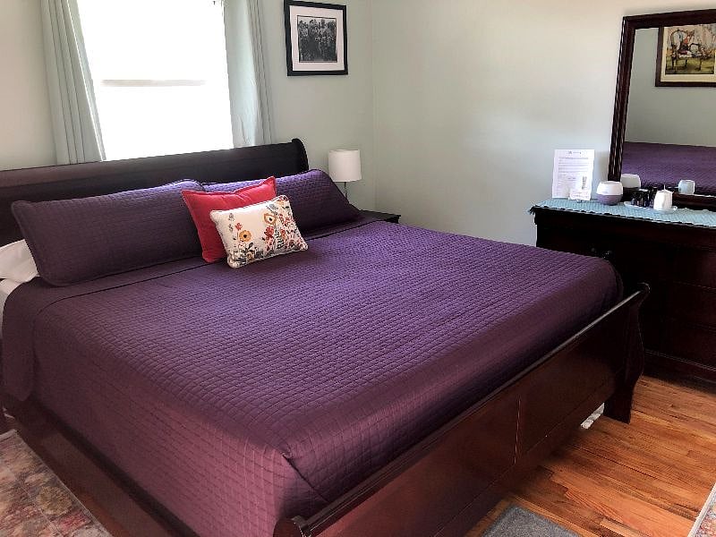 Master bedroom with king bed