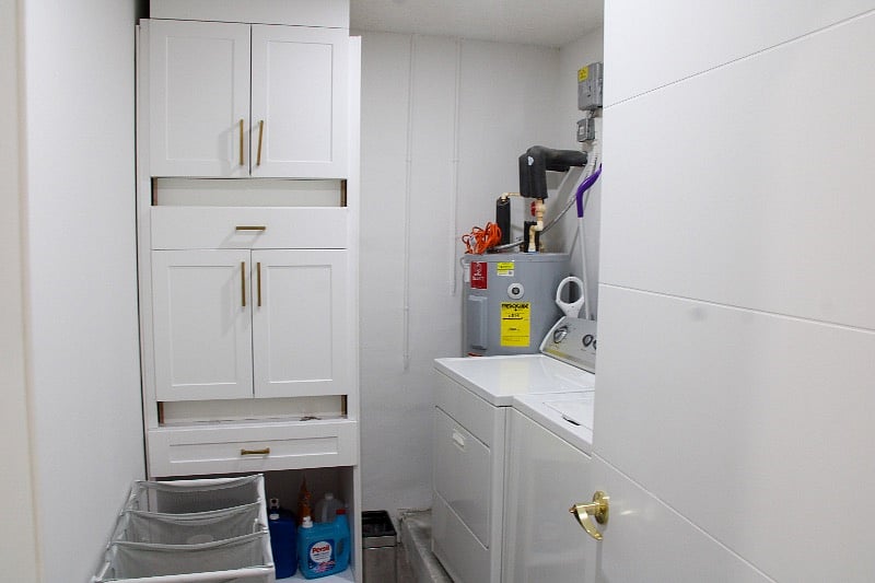 laundry room; the rest of the garage not included