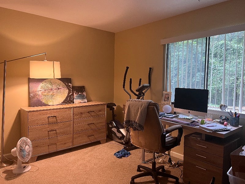 Extra Bedroom/Office. The exercise equipment is gone now.