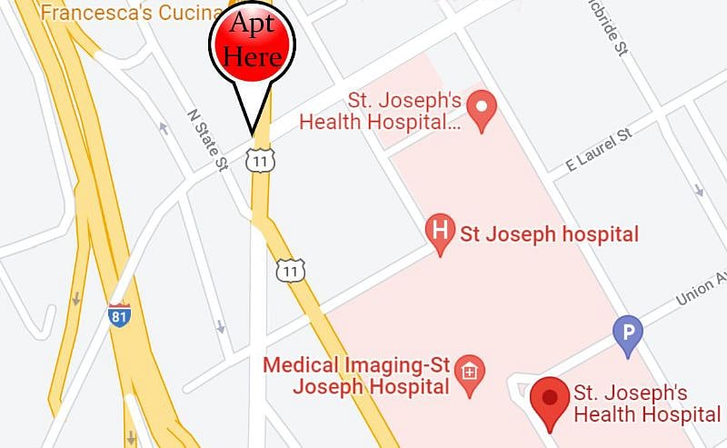 Map showing location