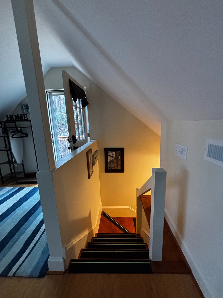 Stairs to the bathroom.