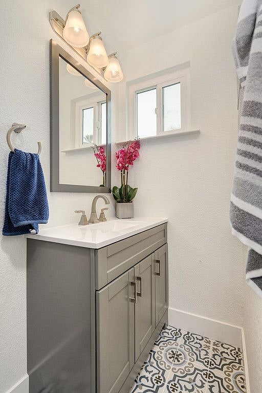 Upstairs vanity