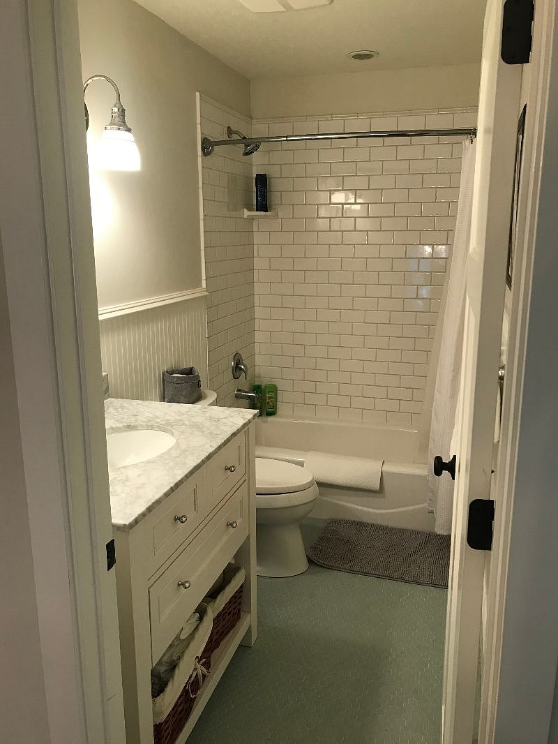 Upstairs full bathroom off the landing to be shared by bedroom #1 and #2.