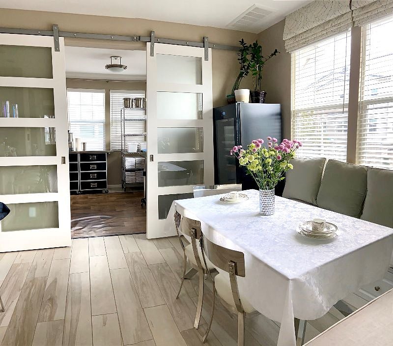 It is also in the kitchen where you can have you meals or just hang out here.
