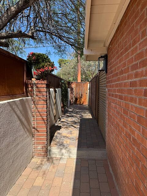 Walkway and gate