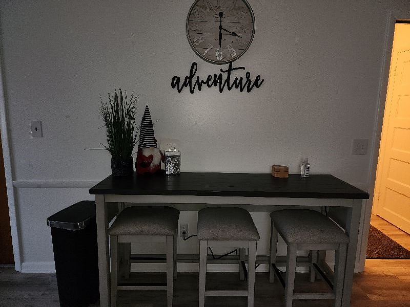 Working Space next to the Kitchen with outlets on the table to work fromV