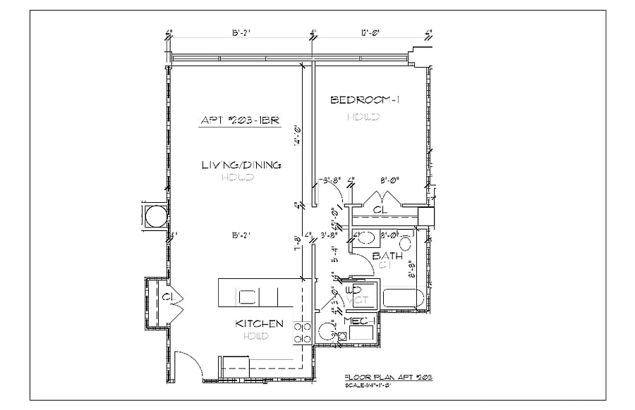 Floor plan for a large space