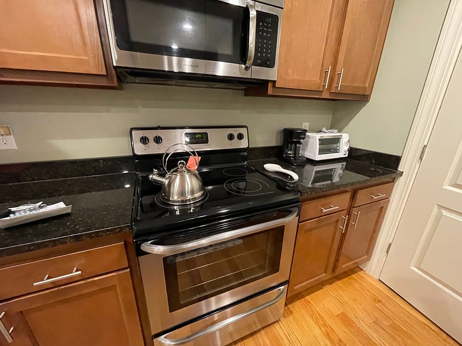 well-stocked kitchen