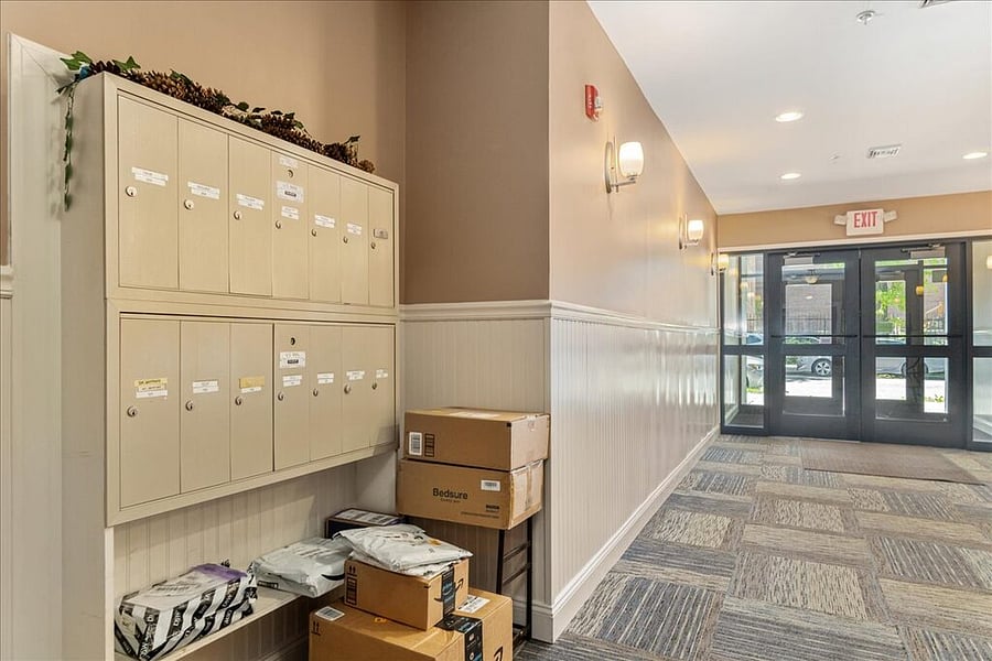 Entrance and package area