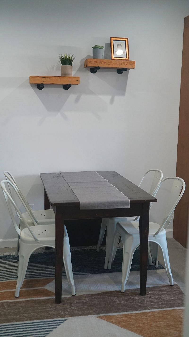 Ample dining space.