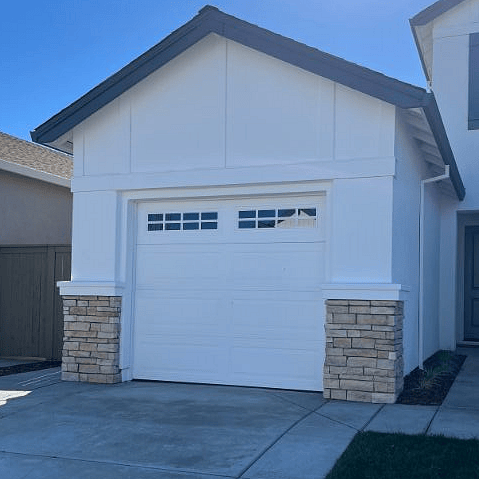 Front of suite, with private driveway for parking