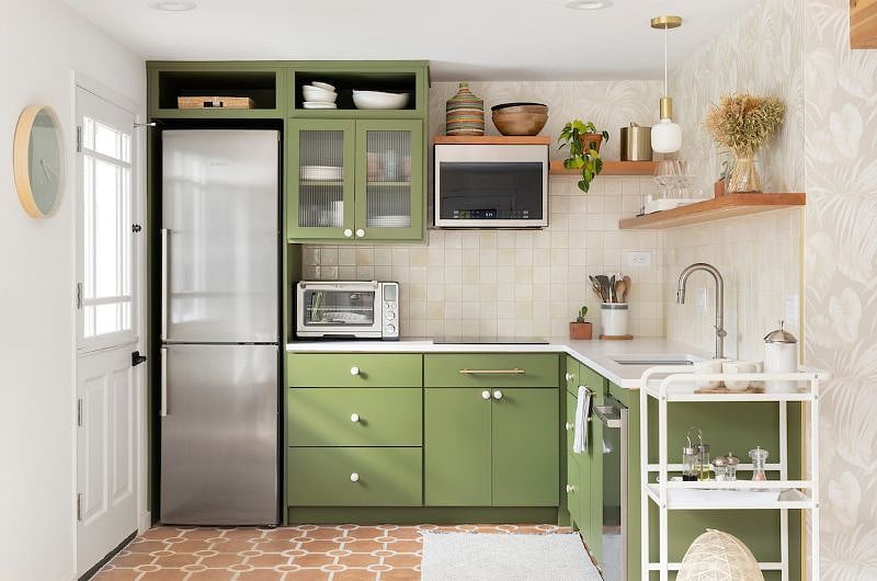 another angle of the kitchen