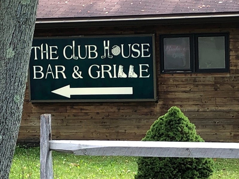 The Club House has good food and a very relaxed environment. 2 min walk