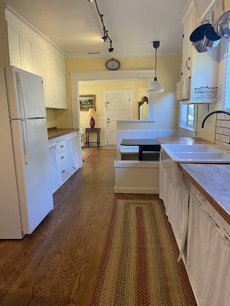 Kitchen and dining nook.