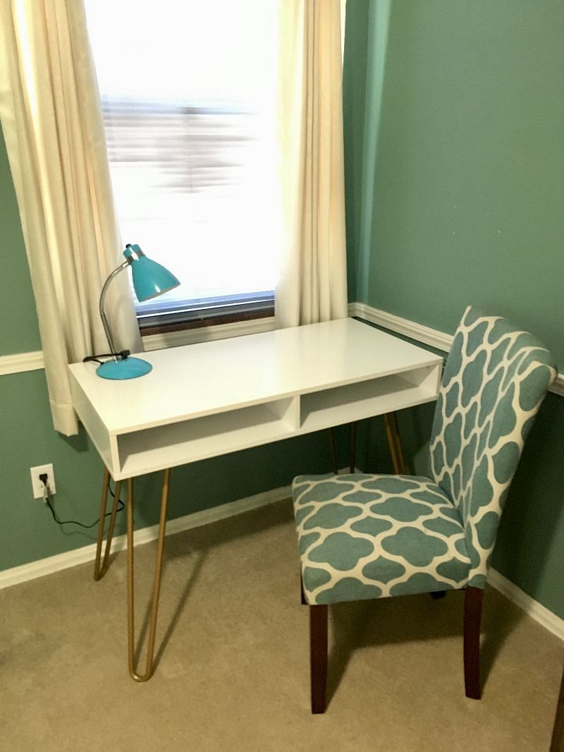 3rd bedroom is utilized as a home office. The twin bed is set up here.