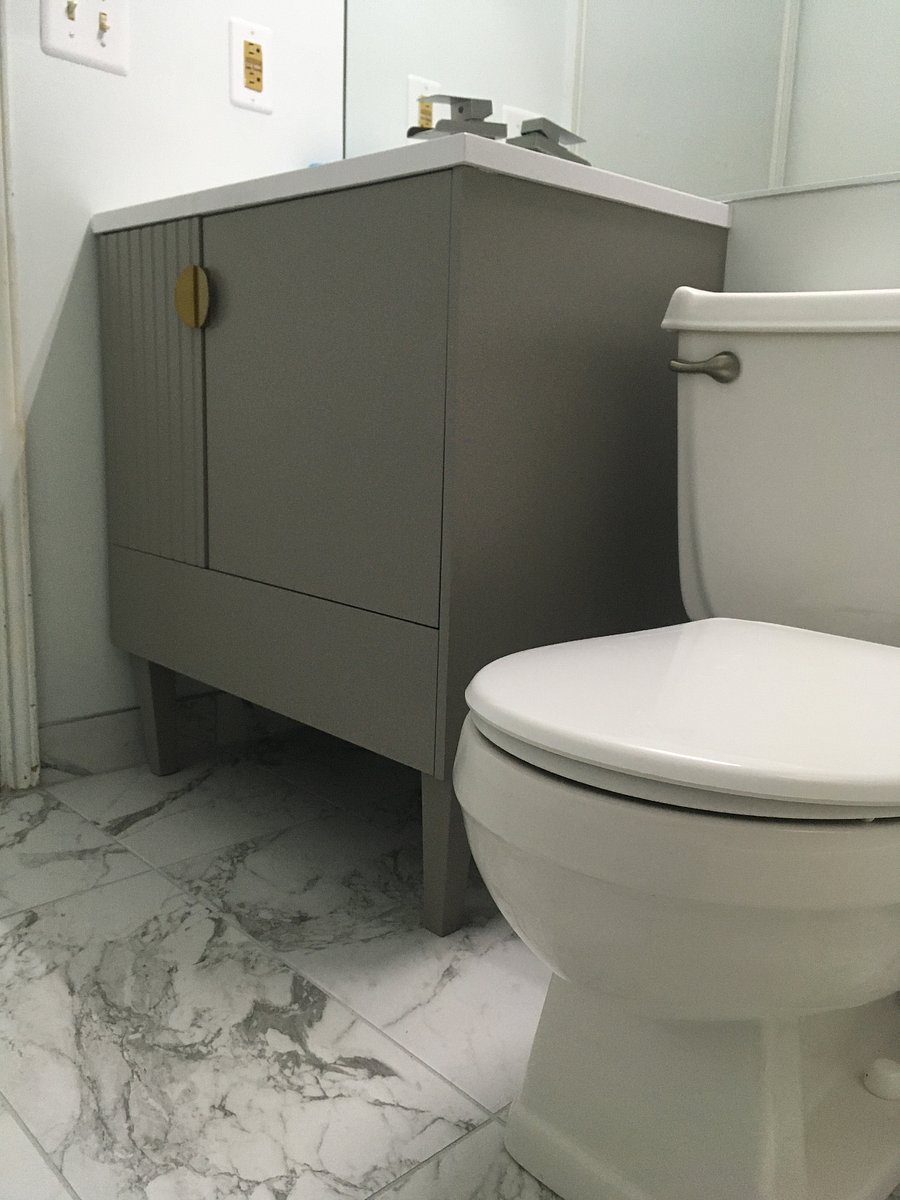 Updated Main Bathroom lower angle view from bathtub